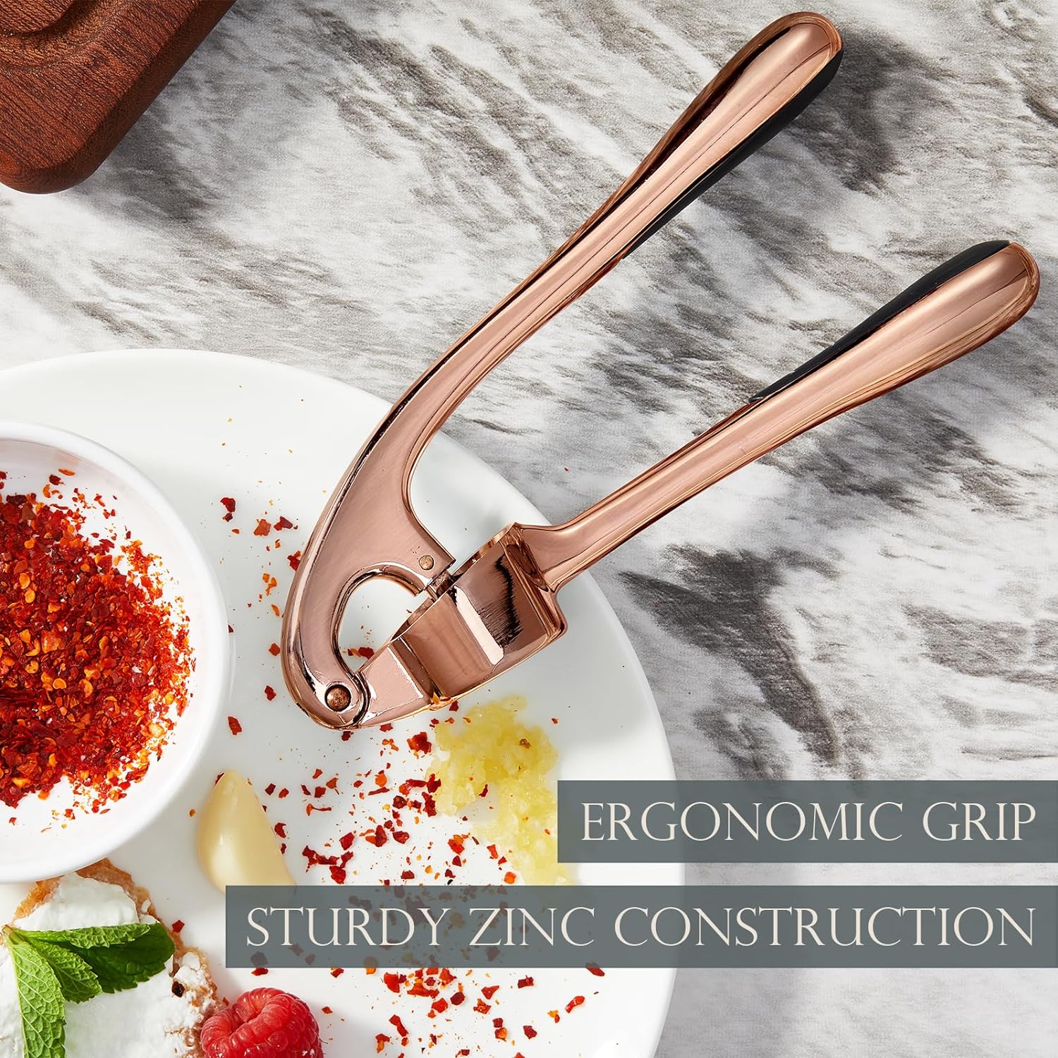 Garlic Press With Studs, Garlic Mincer, Ginger Crusher, Garlic Crusher Garlic Press With Studs, Garlic Mincer, Ginger Crusher, Garlic Crusher